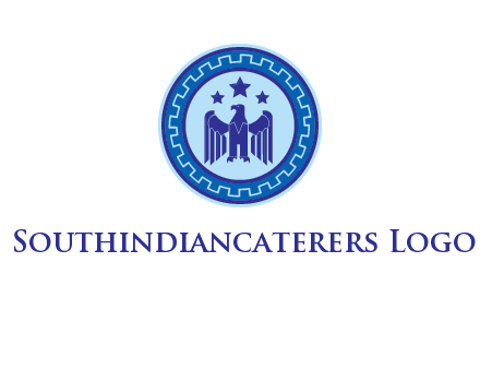 eagle and stars security logo