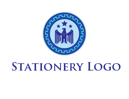 eagle and stars security logo