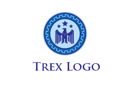 eagle and stars security logo