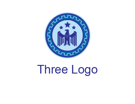 eagle and stars security logo