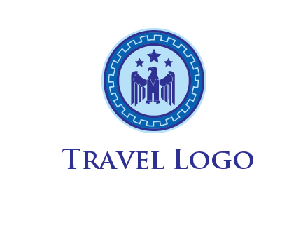 eagle and stars security logo