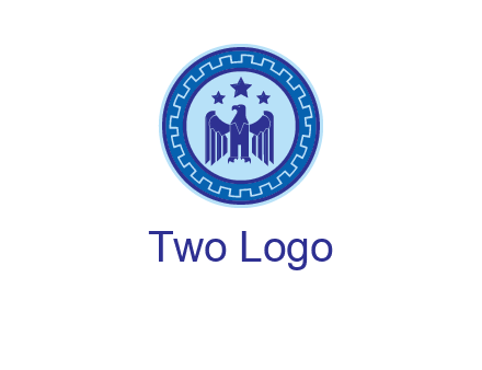 eagle and stars security logo