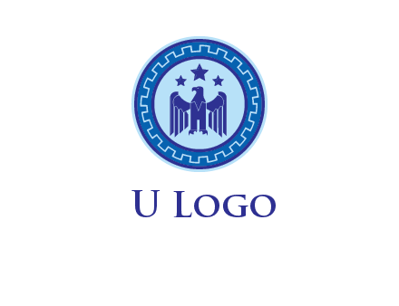 eagle and stars security logo