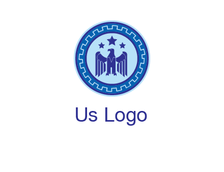 eagle and stars security logo