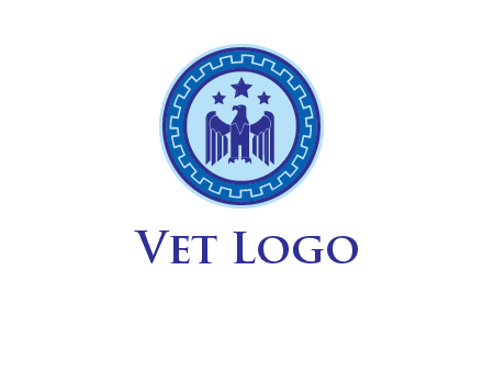 eagle and stars security logo