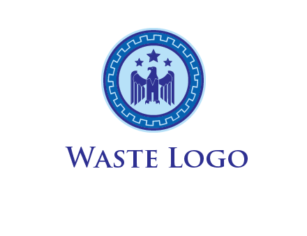 eagle and stars security logo
