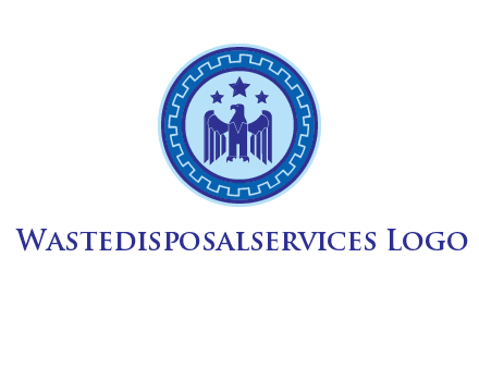 eagle and stars security logo