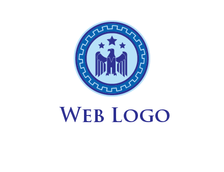 eagle and stars security logo
