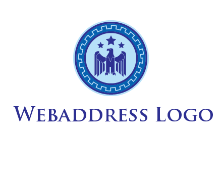 eagle and stars security logo