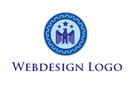 eagle and stars security logo
