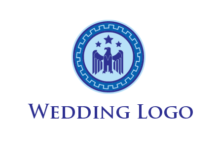 eagle and stars security logo