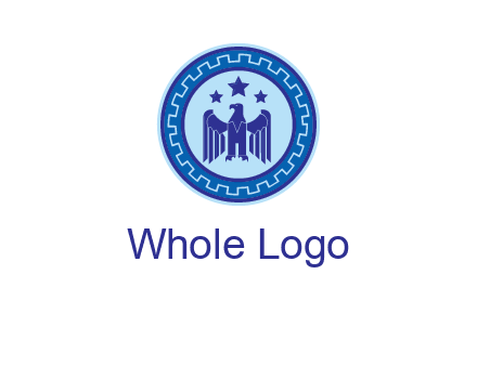 eagle and stars security logo