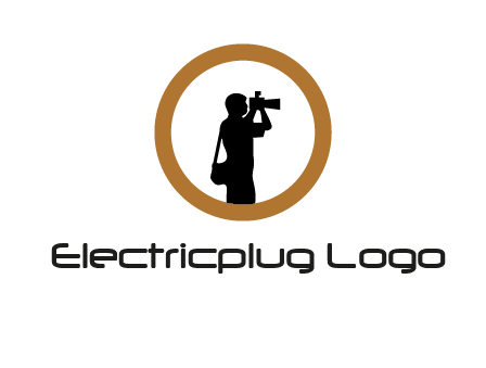 photographer in circle logo
