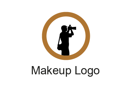photographer in circle logo