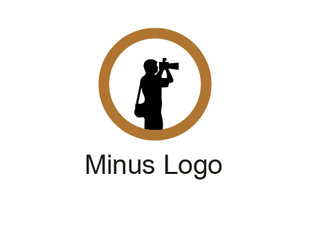 photographer in circle logo