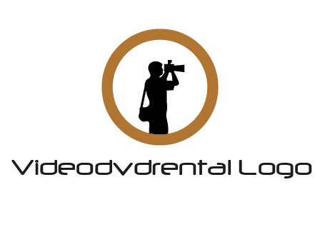 photographer in circle logo