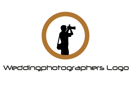 photographer in circle logo