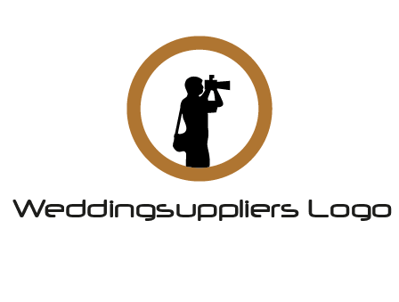 photographer in circle logo