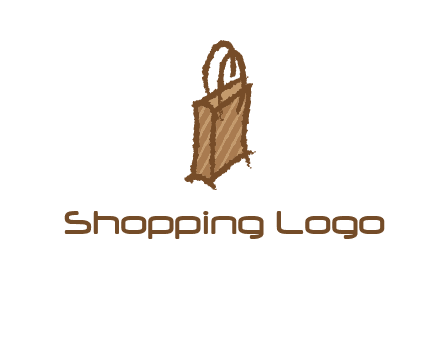 grunge shopping logo