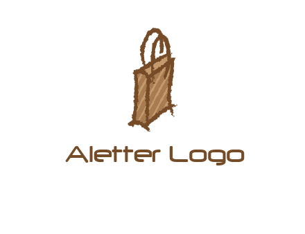 grunge shopping logo