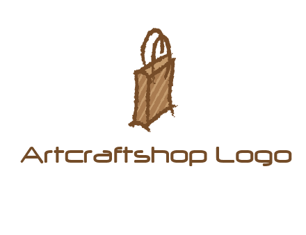 grunge shopping logo