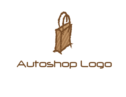 grunge shopping logo