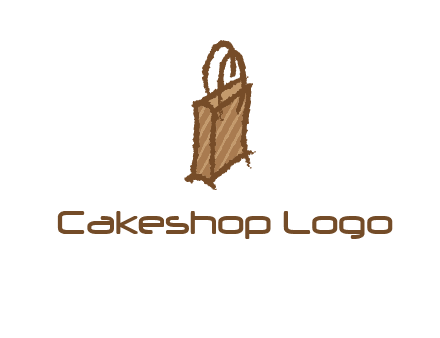 grunge shopping logo