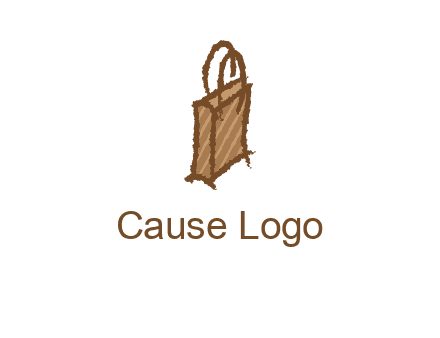 grunge shopping logo