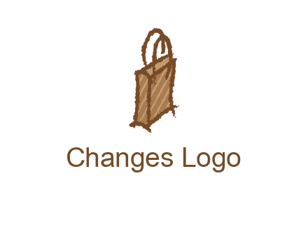 grunge shopping logo