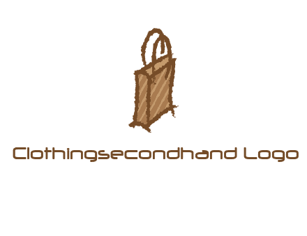 grunge shopping logo