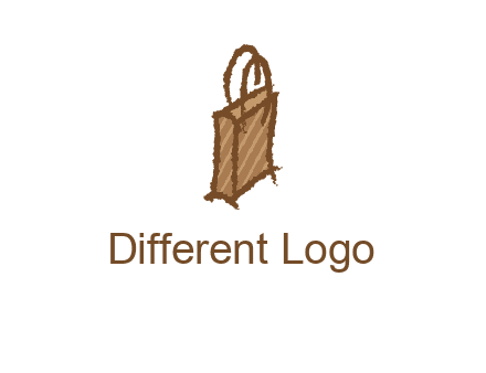 grunge shopping logo
