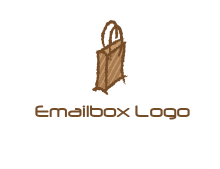 grunge shopping logo