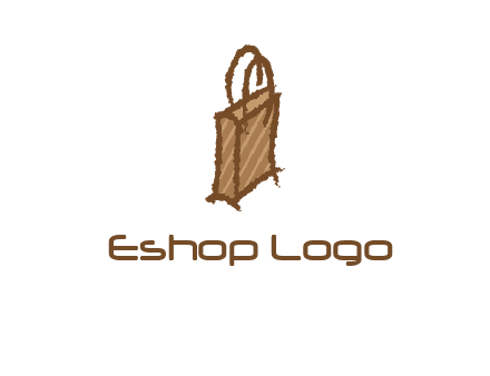 grunge shopping logo