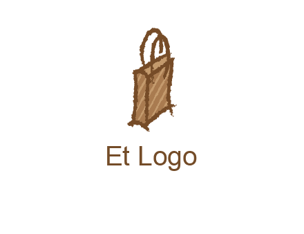 grunge shopping logo