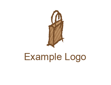 grunge shopping logo