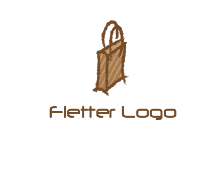 grunge shopping logo