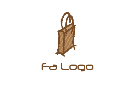 grunge shopping logo