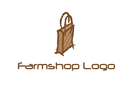 grunge shopping logo