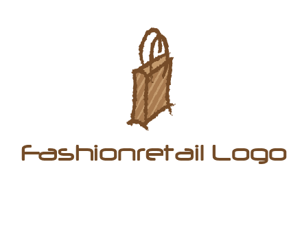 grunge shopping logo