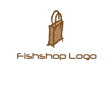 grunge shopping logo