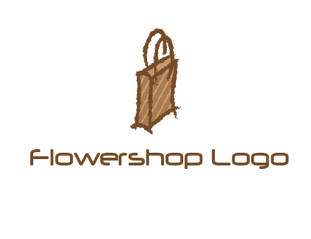 grunge shopping logo