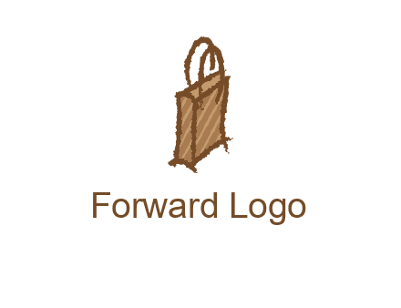grunge shopping logo