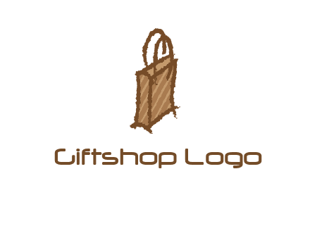 grunge shopping logo