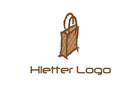 grunge shopping logo