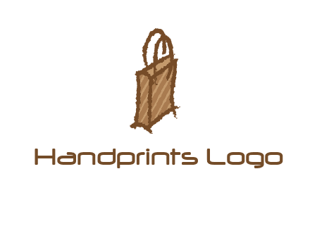 grunge shopping logo