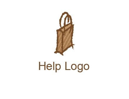 grunge shopping logo