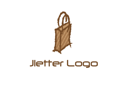 grunge shopping logo