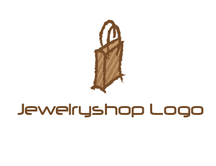 grunge shopping logo