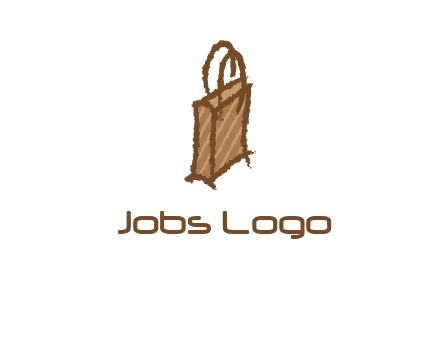 grunge shopping logo