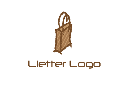 grunge shopping logo